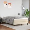 vidaXL Pocketres&aring;rmadrass medium gr&auml;ddvit 120x200x20 cm konstl&auml;der