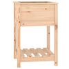vidaXL Odlingsl&aring;da med hylla 54x54x81 cm massiv furu