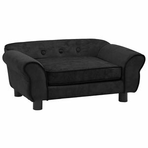 vidaXL Hundsoffa svart 72x45x30 cm plysch