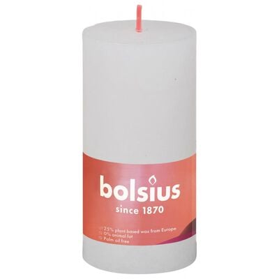 Bolsius Blockljus Shine 8-pack 100x50 mm molnvit