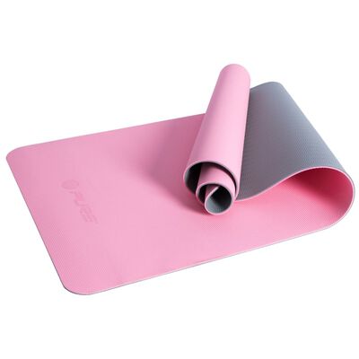 Pure2Improve Yogamatta 173x58x0,6 cm rosa och grå