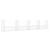 vidaXL U-formad gabionkorg med 5 stolpar j&auml;rn 500x20x100 cm