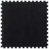 vidaXL Golvplatta gummi svart 12 mm 100x100 cm