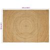 vidaXL Omr&aring;desmattor Rektangul&auml;r Brun 160 x 230 cm Jute