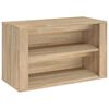 vidaXL Skohylla sonoma-ek 75x35x45 cm konstruerat tr&auml;