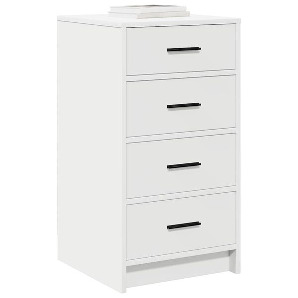 vidaXL Sideboard med l&aring;da Vit 40 x 41 x 75 cm Konstruerat tr&auml;