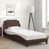 vidaXL Bed Frame without Mattress "Zadar" Brown 90x200 cm Faux Leather