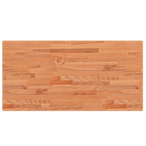 vidaXL Bordsskiva 100x50x4 cm rektangul&auml;r massivt boktr&auml;