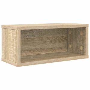 vidaXL CD-lagringsst&auml;ll Sonoma-ek 40 x 17 x 17 cm Konstruerat tr&auml;