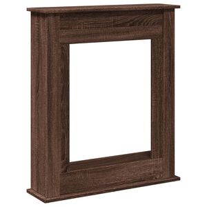 vidaXL Spiselkrans brun ek 75x20x87,5 cm konstruerat tr&auml;