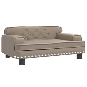 vidaXL Hundb&auml;dd cappuccino 70x45x30 cm konstl&auml;der
