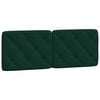 vidaXL Bed with Mattress Dark Green 140x190 cm Velvet