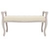 vidaXL Bänk 110x45x60 cm linne