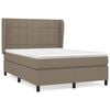 vidaXL Rams&auml;ng med madrass taupe 140x190 cm tyg