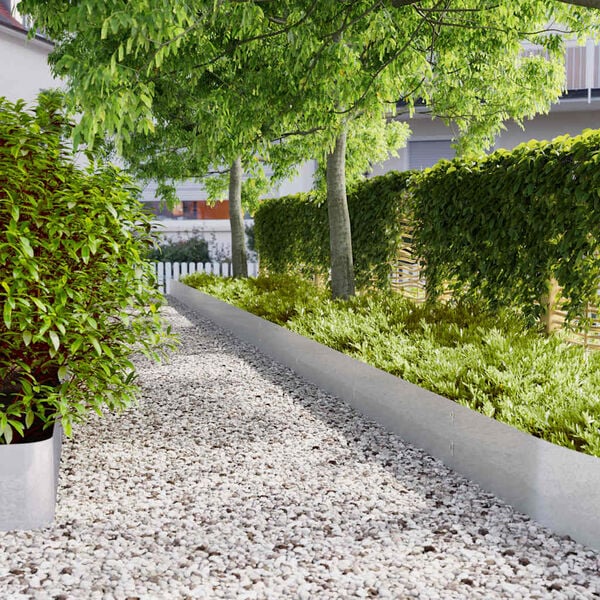 vidaXL Rabattkanter 20 st 25x103 cm galvaniserat st&aring;l