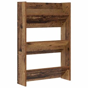 vidaXL Skosk&aring;p 60 x 18 x 90 cm Konstruerat tr&auml; Gammalt tr&auml;