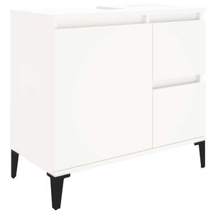 vidaXL Badrumssk&aring;p vit 65x33x60 cm konstruerat tr&auml;