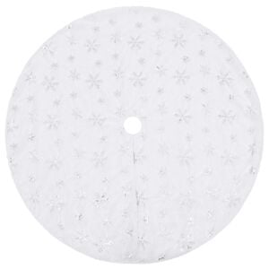 vidaXL Lyxig julgranskjol vit 122 cm fuskp&auml;ls