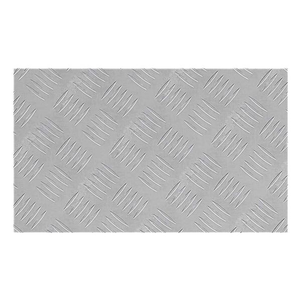 vidaXL Trappsteg Rektangul&auml;r 4 pcs Silver 50 x 30 cm Aluminium