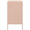 vidaXL Sängbord rosa 36x39x68 cm stål