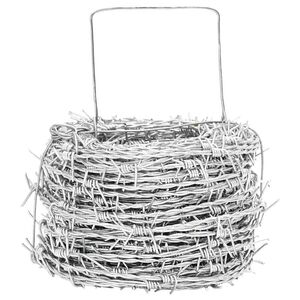 vidaXL Taggtr&aring;d Silver 50 m Varms&auml;nkta galvaniserade st&aring;l