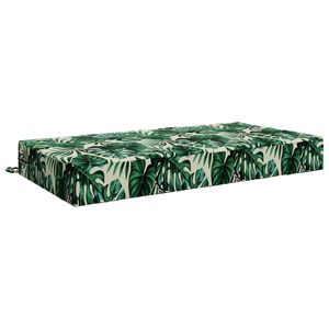 vidaXL Sittkudde SOEST 100% Polyester Bladm&ouml;nster 120 x 60 x 15 cm
