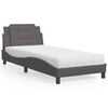 vidaXL Bed Frame without Mattress "Zadar" Black 90x190 cm Faux Leather