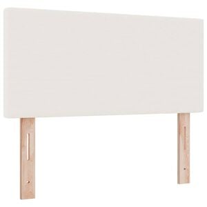 vidaXL Huvudgavel Kr&auml;m 80 cm Kordread tyg