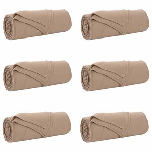 vidaXL Filtar 6 st Kamel 350 x 270 cm 8.09 kg Fleece