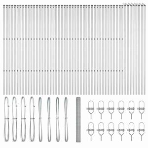 vidaXL St&auml;ngselstolpe Silver