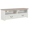 vidaXL TV-bänk vit 120x30x40 cm trä