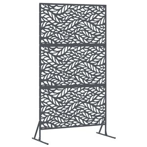 vidaXL Avsk&auml;rmningssk&auml;rm 100 x 50 x 180 cm St&aring;l Antracit