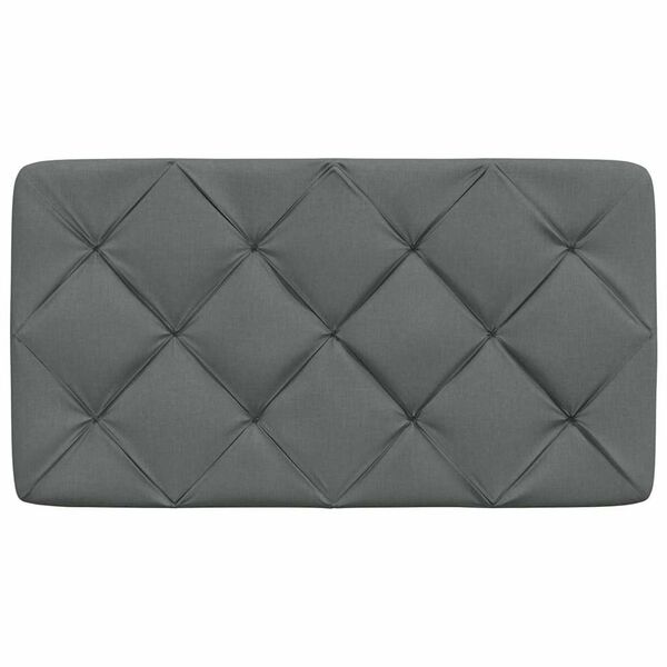 vidaXL Headboard Cushion Dark Grey 90 cm Fabric