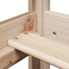 vidaXL Dagbädd med tak 90x190 cm massiv furu