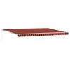 vidaXL Utdragbar markis Orange och Brunt 500 &times; 350 cm