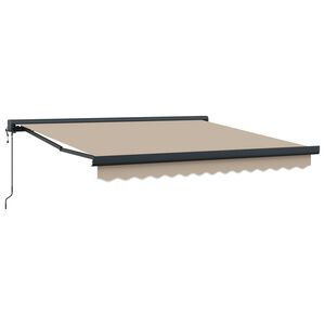 vidaXL Markis Beige 300 x 250 cm Polyester och aluminium