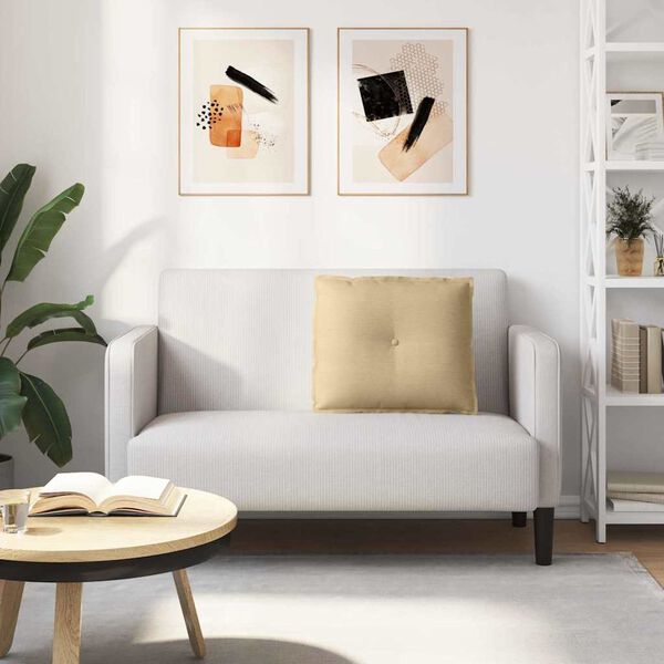 vidaXL Ryggkudde Gr&aring;gr&ouml;n 60 x 50 cm Kordread tyg