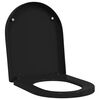 vidaXL Toalettstol Justerbar Svart 48 x 36,5 x 4,5 cm Polypropylen