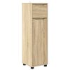vidaXL Badrumssk&aring;p Sonoma-ek 30,5 x 30 x 101 cm Konstruerat tr&auml;