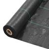 vidaXL Ogr&auml;smatta PP 2x100 m svart