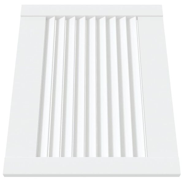vidaXL Skåpluckor lamelldesign 2 st vit 39,5x49,4 cm massiv furu