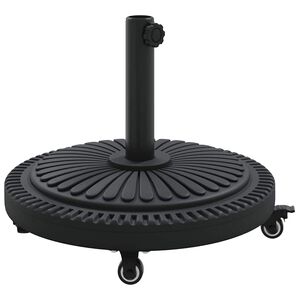vidaXL Parasollfot 15.6 kg Svart J&auml;rn Cirkul&auml;r