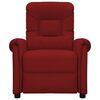 vidaXL Elektrisk massagefåtölj vinröd konstläder