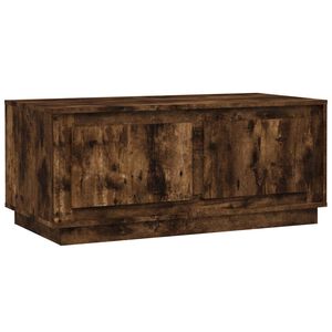 vidaXL Soffbord r&ouml;kf&auml;rgad ek 102x50x44 cm konstruerat tr&auml;