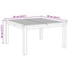 vidaXL Kaffeebord Brun 85 x 85 x 45 cm Massivt teaktr&auml;