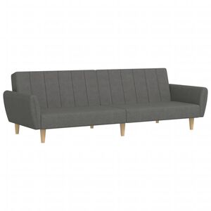 vidaXL B&auml;ddsoffa 2-sits ljusgr&aring; tyg