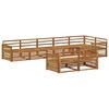 vidaXL Utomhussoffset 8 st Naturlig