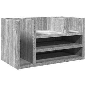 vidaXL Skrivbordshyllor gr&aring; sonoma 44,5x24x25 cm konstruerat tr&auml;