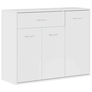 vidaXL Sk&auml;nksk&aring;p vit h&ouml;gglans 88x30x70 cm konstruerat tr&auml;