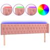 vidaXL S&auml;nggavel LED rosa 183x16x78/88 cm sammet